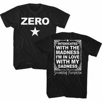Smashing Pumpkins Zero dainos marškinėliai 2 pusės klasikinio stiliaus Unisex NH10967 Unisex marškinėliai S