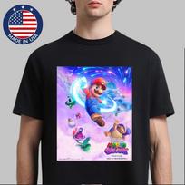 Super Mario Galaxy Filmas 2026 Marškinėliai Mario Veikėjas Balandžio 1 2026 Plakatas Unisex Marškinėliai XXXL