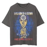 System of a Down Mezmerize Išblukęs Viršelis Marškinėliai Sunki Medvilnė Pakartotinis Spausdinimas Unisex Marškinėliai S