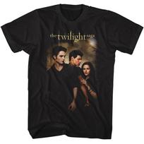 Saulėlydžio filmo saga T- marškinėliai JACOB BELLA EDWARD MOON Naujas licencijuotas juodas medvilninis unisex T-marškinėlis M