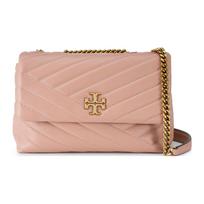 Tory Burch Kira Leather Chain Strap Chevron Quilted Lambskin Shoulder Crossbody Bag Small Women Bags Pink 64963-687 Basic Set (Bag+Dust Bag)