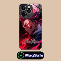 Jujutsu Kaisen Sukuna Mobiliojo Telefono dėklas iPhone 17 16 15 14 13 12 11 Pro Max Plus Mini MagSafe Stiklinis Spalvotas Dėklas Dėklas iPhone 11 Pro Max