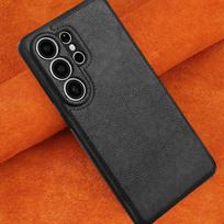 Vintage Leather Case for Samsung Galaxy S26 Ultra S25+ S24 S23 A56 A55 A54 A16 A15 - All-Inclusive Shockproof Cover Galaxy S26 juoda