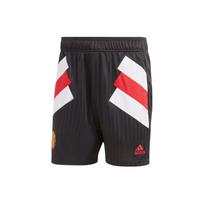 Adidas SS23 Icons Retro Manchester United Football Casual Mid-Waist Shorts Men Bottoms Black HT2001 M