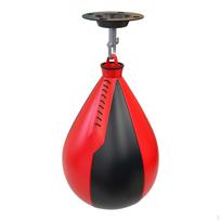 Boxing Speed ​​Pear Ball Kit Treniruotės PU oda su kabliu ir pripūtimo reakcija Black and Red red