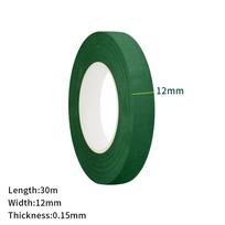 Gėlių juosta puokštėms vynioti Žalias popierius Klijai dirbtinėms gėlėms ir augalų stiebams „Pasidaryk pats“ amatai ir kompozicijos 30M