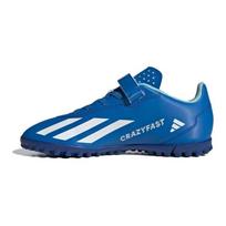 Adidas X Crazyfast.4 Sintetinės odos Dirbtinės žolės Amortizuojantys Patvarūs Žemi Futbolo Bateliai Vaikams Futbolo Bateliai Mėlyni IE1591 28