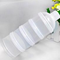 Portable Large-Capacity, Moisture-Proof, Food-Grade PP Baby Milk Powder Container with Multi-Compartments