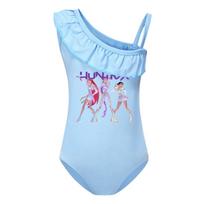 5019 Mergaičių Rumi Mira Zoey Spaudinio Maudymosi Kostiumas Viengubas Kūno Kostiumas Maudymosi Apranga 100cm