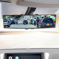 Automobilio galinio vaizdo veidrodėlis Didelis matymo kampas Panoraminis Automobilio pagalbos veidrodėlis 300 mm Automobilio interjero aksesuarai Kūdikio galinio vaizdo veidrodėlis balta
