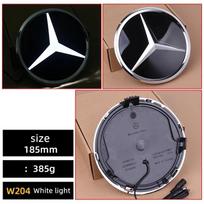 Automobilio priekinė grotelių žvaigždės emblema su LED apšvietimu, balta lemputė, skirta „Mercedes Benz C117 W204 W205 W213 W253 W166 W176 GLA GLAE“
