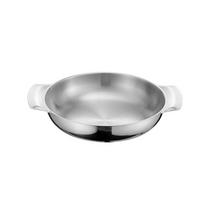 Stainless Steel Cooking Pan Silver/gold Soup Basin Cookware Saucepan  Seafood 16cm sidabras
