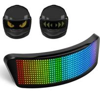 LED šalmo ekranas, Motociklo šalmo galinis žibintas Šalmo įspėjamasis žibintas Moto priedai juoda