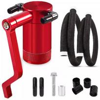 6.4L Billet Oil Catch Can Kit 5.7 HEMI Z-Bracket For 11-21 Dodge Charger Challen raudona