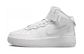 Nike Air Force 1 Mid EasyOn SE GS 'Triple White' FN1193-111 32