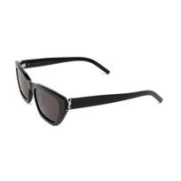 Saint Laurent Ysl Logotipas Netaisyklingo Rėmelio Akiniai nuo Saulės Unisex Akiniai nuo Saulės Juodi SLM127F001 Basic Packaging-Eyeglass Case