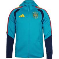 Adidas 2026 FIFA World Cup Spain Player Edition Men's Full-Zip Hooded Windbreaker Jacket Bright Blue KS5202 S