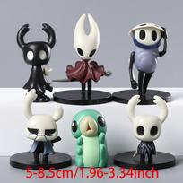Hollow Knight The Knight Hornet Quirrel Zote Grub Figures Desktop Decoration Dolls 6pcs/set