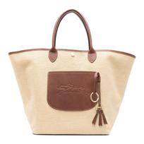 Longchamp Le Pliage kolekcijos pintas krepšys žiediniai metaliniai elementai rankinė moteriška rankinė smėlio spalvos 10308HGK035 Basic Set (Bag)