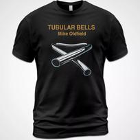 Medvilniniai marškinėliai Mike Oldfield albumo Tubular Bells marškinėliai Kevin Ayers David Bedfor... Unisex marškinėliai S black