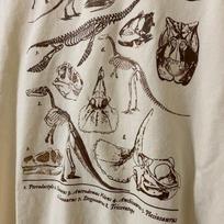dinozaurų ir priešistorinių gyvūnų skeletai Spausdinti Unisex trumpomis rankovėmis marškinėliai S5XL Unisex marškinėliai M gray