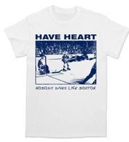 HAVE HEART BOSTON DIVES TEE medvilninis baltas marškinėlis unisex visų dydžių Unisex T-shirt L blue