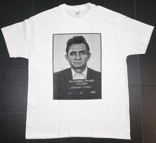 JOHNNY CASH marškinėliai Suplėšytas nuotraukos iš policijos komisariato marškinėlis 100% medvilnė Vyriški balti Nauji Unisex marškinėliai XXXXL