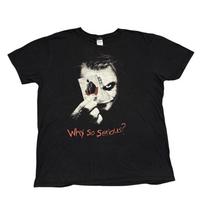 Joker T Shirt XL Black The Dark Knight Batman Movie Promo Graphic Tee DC Comics Unisex T-Shirt XXXL