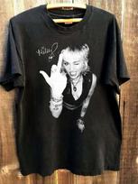 Miley Cyrus Gyvai Vidurinis Pirštas 90-ųjų Grafinis Juodas Marškinėlis Vyrams Moterims NH26914 Unisex Marškinėlis XL