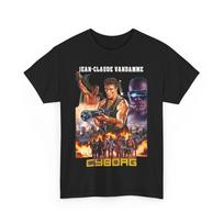 SALE Cyborg Jean Claude Van Damme Movie T Shirt Unisex Heavy Cotton Tee Unisex T-Shirt XL