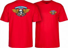 Powell Peralta WINGED RIPPER Riedlentės marškinėliai RAUDONI Unisex marškinėliai S