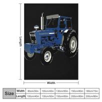 senas Ford traktorius mėlynas Mesti pledą Pledas kūdikiui languotas sofai plonas minkštas pledas 30x40in blue