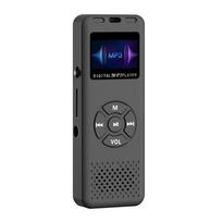 Mini Skaitmeninis Diktofonas HiFi Garso Kokybė FM Mini Radijas MP3 Grotuvas Patogus Garso Įrašymo Įrenginys juoda