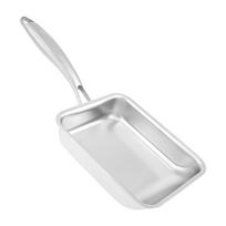 Japanese style Tamaki style stainless steel frying pan with heat-resistant handle stainless steel multifunctional cooking pot sidabras