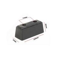Trailer Bumper Buffer block 230*120*80*80 gray