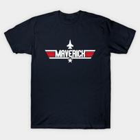 Men Black Print T-shirt Maverick No-Cut Transfer Paper Print Cotton Tshirt S tamsiai mėlyna