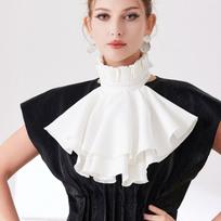 Medvilninė Jabot Kaklaraištis Nėriniai Ruffles Netikra Apykaklė Kaklo Kaklaraištis Moterims Vyrams Ruff Faux Collar Viktorietiškas Kostiumo Aksesuaras Nuimamas Kaklajuostė