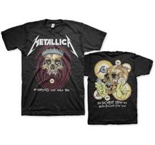 Metallica Trumpiausia Šiaudelė  (dvipusis) Unisex marškinėliai XXL gray