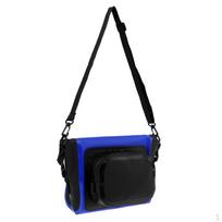 7L Bicycle Cycling Basket Handlebar Bag w/Shoulder Strap Outdoor Fashion tamsiai mėlyna spalva