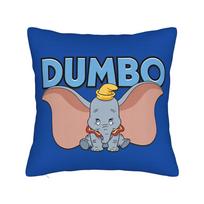Dumbo Flying Elephantant Cartoon Pillowcase Polyester Cushion Cover Decor Circus Carnival Pillow Case Cover Home Square 45*45cm 30cmx30cm