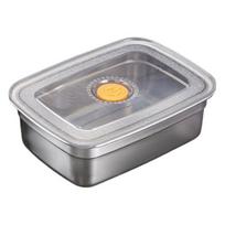 Nerūdijančio plieno maisto dėžutė su sandariais dangteliais, sukraunama metalinė užkandžių dėžutė, tinkama šaldytuvui ir indaplovei, Bento dėžutė 1200ml