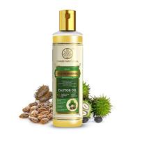 Khadi Natural Cold Pressed Castor Oil 210 ml Pack for Healthy Skin Hair Mineral & Silicone-Free