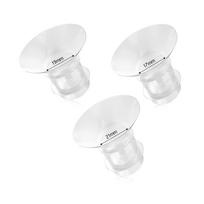3 vnt. Krūties siurblio flanšo įdėklai Krūties keitiklis Praktiški krūties siurblio atsarginiai dalių 17 mm 19 mm 21 mm