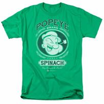 Popeye Fancy Spinach T Shirt Mens Licensed IDW Comics Tee Kelly Green XXXL