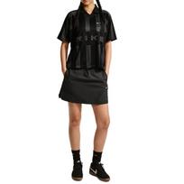 Nike Sportswear Dry-FIT dryžuoti siuvinėti briaunoti raglaniniai marškinėliai moterims viršutiniai drabužiai IO0914010 S