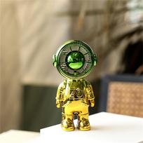 Portable 2-Speed Handheld Fan, USB Charging, Silent Mini Desktop & Pocket Cooling Fan with Gradient Astronaut Design