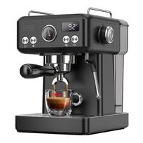 HiBREW H10A Semi-Automatic Espresso Coffee Machine, 19 Bar Pressure, Milk Frother, Adjustable Temperature, 350ml Jug - Adamantine Black