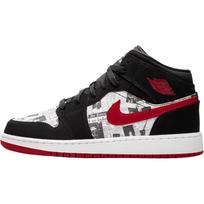 Jordan 1 Mid Newspaper Air Times GS BQ6931-061 36