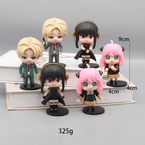 Anime SPY×FAMILY Anya Anime Action Figure Model Gifts Collectible Figurines for Kids 10CM 6 Pieces In A Set 10cm