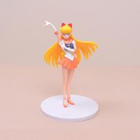 Anime Sailor Moon figūrėlė 16 cm PVC Animacinis Merkurijus Marsas Jupiteris Venera Žaislai mergaitėms Modelis Dovana Lėlės Statiška Darbalaukio dekoracija No box orange